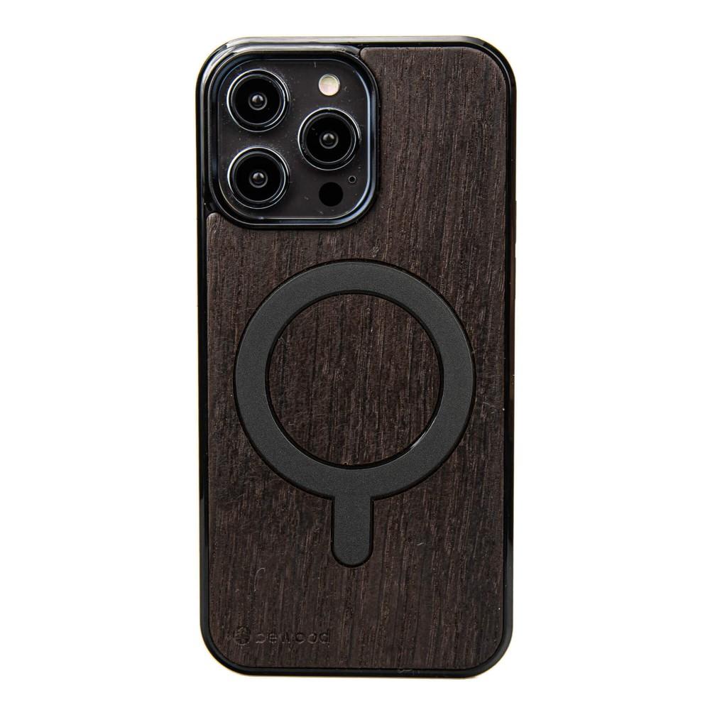 Bewood Wooden Case for iPhone 15 Pro Max Smoked OAK with MagSafe