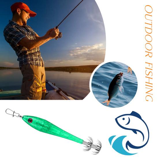 Svítilna s návnadou s chobotnicí Deep Drop Nástroj pro sběr podvodních ryb Lure Návnada LED Luminous Lamp Příslušenství pro mořský rybolov