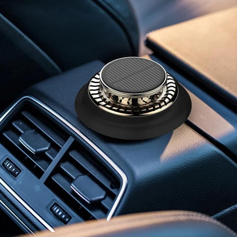 Solar Car Fragrance Car Perfume Rotating Essential Oils Diffusers Eliminate Odor Purify Air
