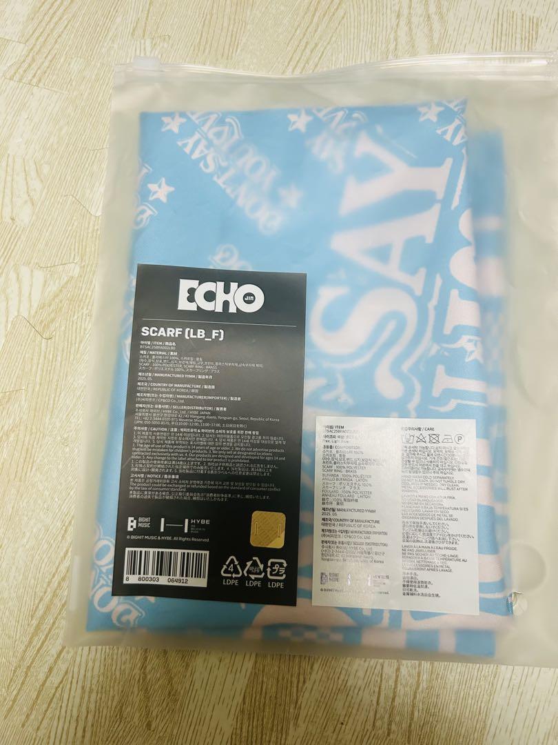 

[USED] BTS JIN ECHO Scarf Official Product