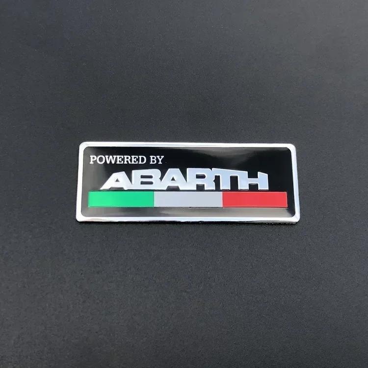3D Aluminum Emblem Sticker Car Rear Trunk Fender Badge Decals for 500 124 Punto Ducato Palio Bravo Accessories