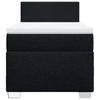 Vidaxl Continental Bed With Mattress, Black, Fabric, 100X200 Cm