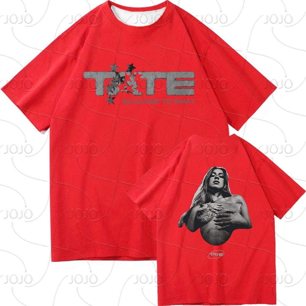 Tate McRae Tak blízko k čemu Tričko 2025 Koncert Pánské/dámské Oblečení Retro Harajuku Vysoce kvalitní Oblečení Trička Dárky ke dni