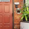 2D Flat Aluminium Christmas Sign - Warm Winter Figurine Ornaments - Ideal for Front Door, Wall, Porch, Window Decor - Ideal Christmas Gift for Friend