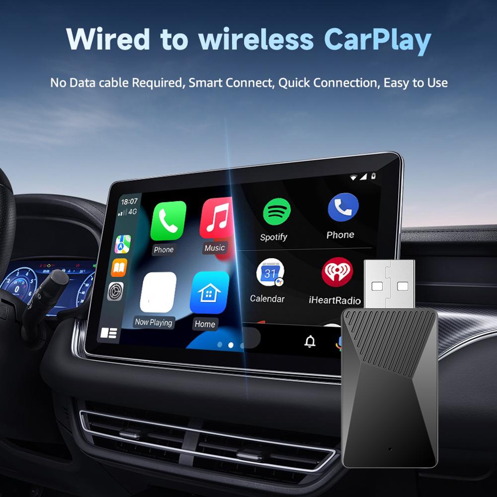 Kabelgebundenes und kabelloses Carplay und Android Auto Smart Mini Box Bluetooth-kompatibel 5.0 5,8 GHz WiFi für kabelgebundenes CarPlay Android Auto Autos