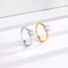Super Funkelnder Großer Zirkon Edelstahlring - Partnerring, Echtschmuck, Party Schmuck, Ring