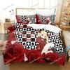 Anime Dance In The Vampire Bund Bedding Set Duvet Cover Bed Set Quilt Cover Pillowcase Comforter King Queen Size Boys Adult741
