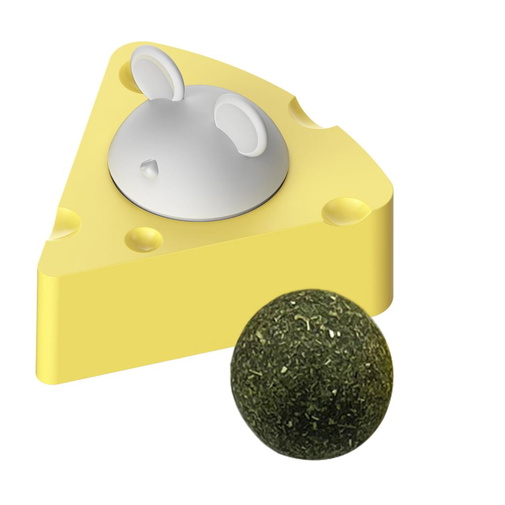 Cat Natural Catmint Ball Toy Stick On Wall Treat Healthy Natural Removes Hair Ball To Promote Digestion Cat Snack