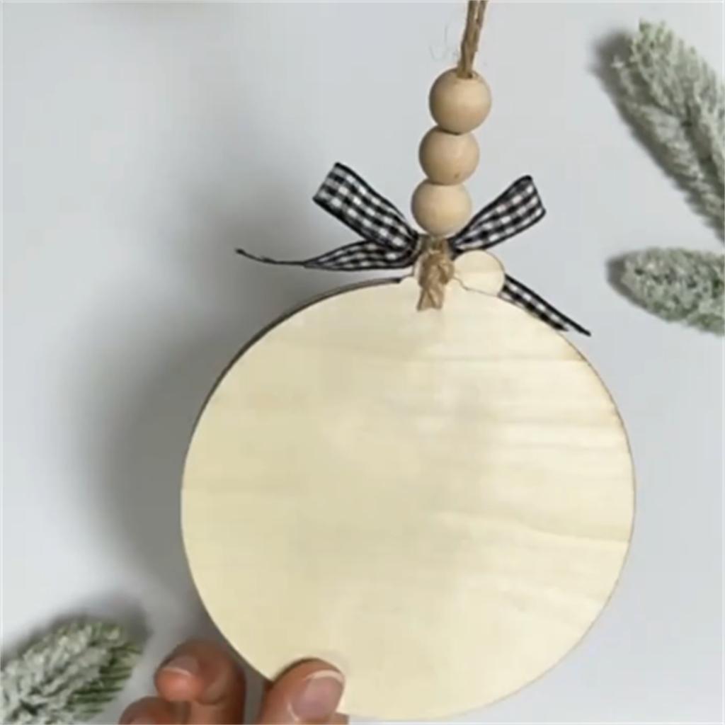 Christmas Calendar Timing Rotating Wooden Pendant, Wooden Sign Wall Hanging, Christmas Tree Ornaments