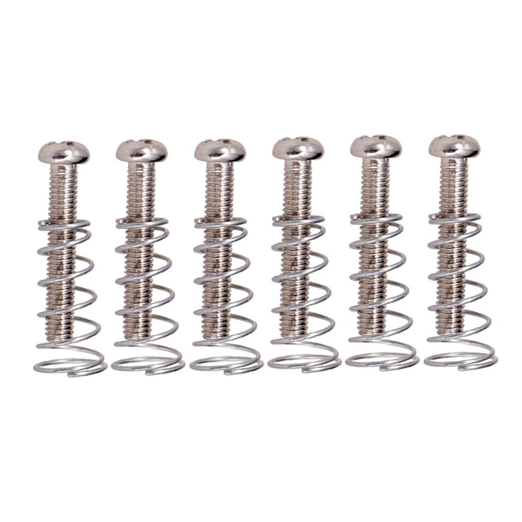 6 Pieces Electric Guitar Bass Bridge Screws Springs+20pcs Pickup ...
