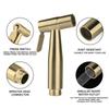 SUS304 Stainless Steel Bidet Sprayer Set Toilet Wall Mounted Single-tube Handheld Sprayer with Explosion Proof Hose