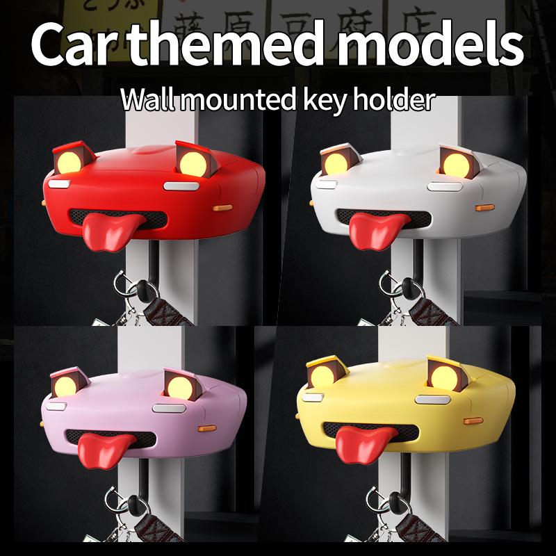 AE86 Pop-Up Headlight Key Hook: Decorative Wall Hanger & Creative Toy Car Model
