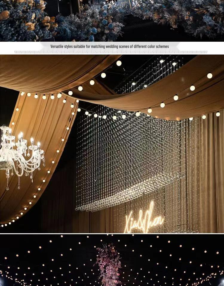LED Ping Pong String Lights - Multi-Purpose Decorative Lights for Weddings, Festivals, Outdoor Camping, and Party Backgrounds