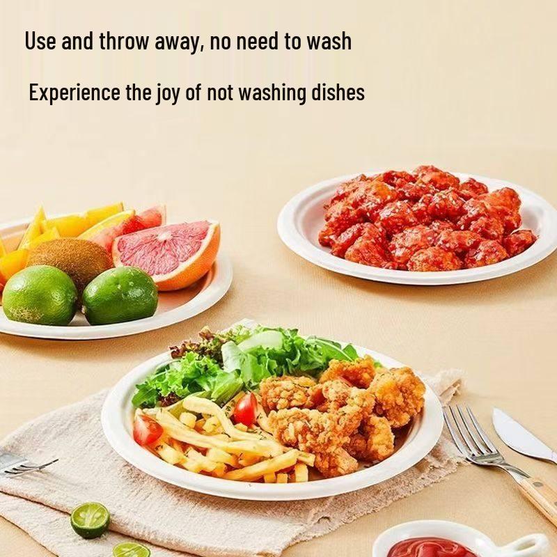 Heavy-Duty 10-inch Disposable Paper Plates