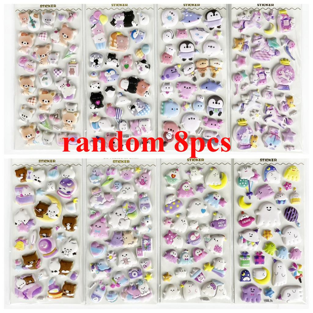 New Hot Cute Gifts 3D DIY Cartoon Embossed Stickers Fun Foam for Children Planner Decorative Entertaining Play Safe Kid Friendly