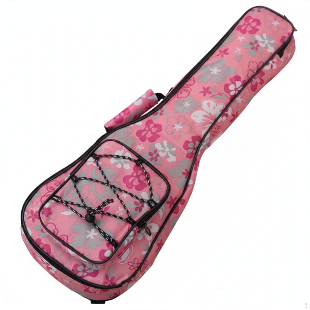 Padded Ukulele Bag Sheltering Gig with Accessory Pocket Reinforced