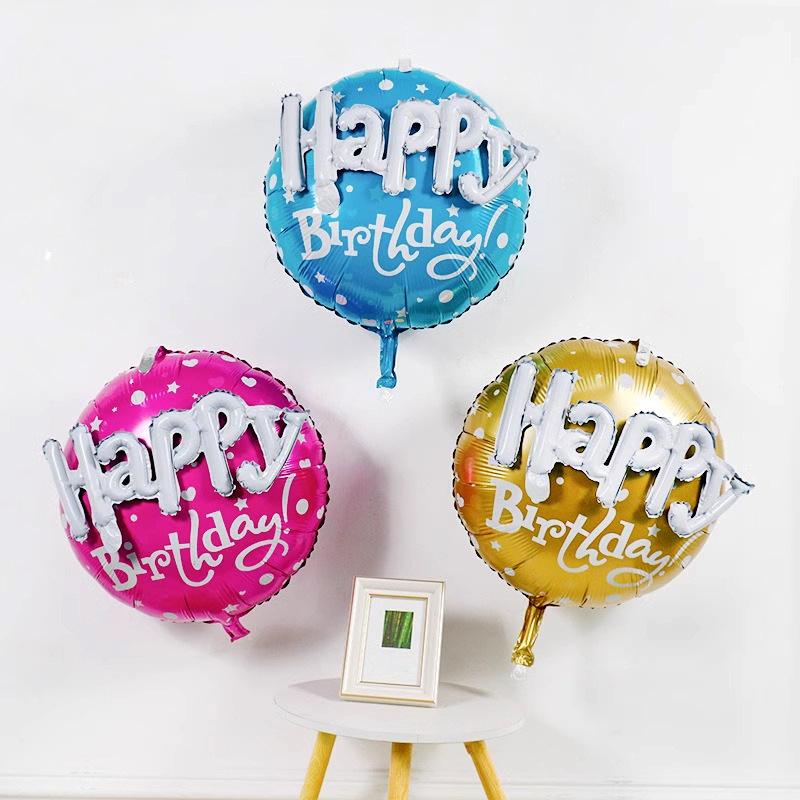 22 Inch Assembly One-Piece English Printing Birthday Balloon Decoration Children Boys And Girls Party Photo Scene Arrangement