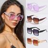 1/4pcs Luxury Designer Square Oversized Sunglasses UV400 Thick Frame Unisex Fashion Celebrity Style
