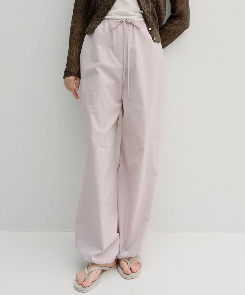 Beullaengkeu03 Cotton Banding Harem Pants (Lavender Pink)