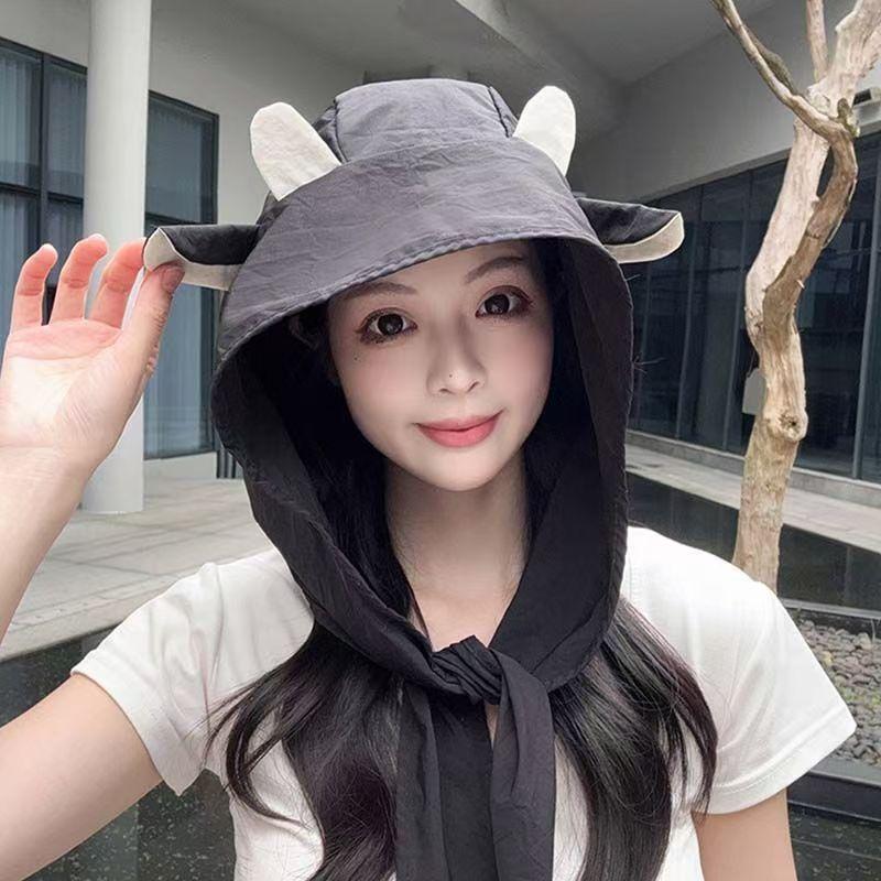 Playful Devil Hat with Quick Dry Comfort for Daily and Outdoor Use