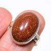 Red Sunstone Gemstone 925 Sterling Silver Jewelry Ring Size Adjustable KJ-481