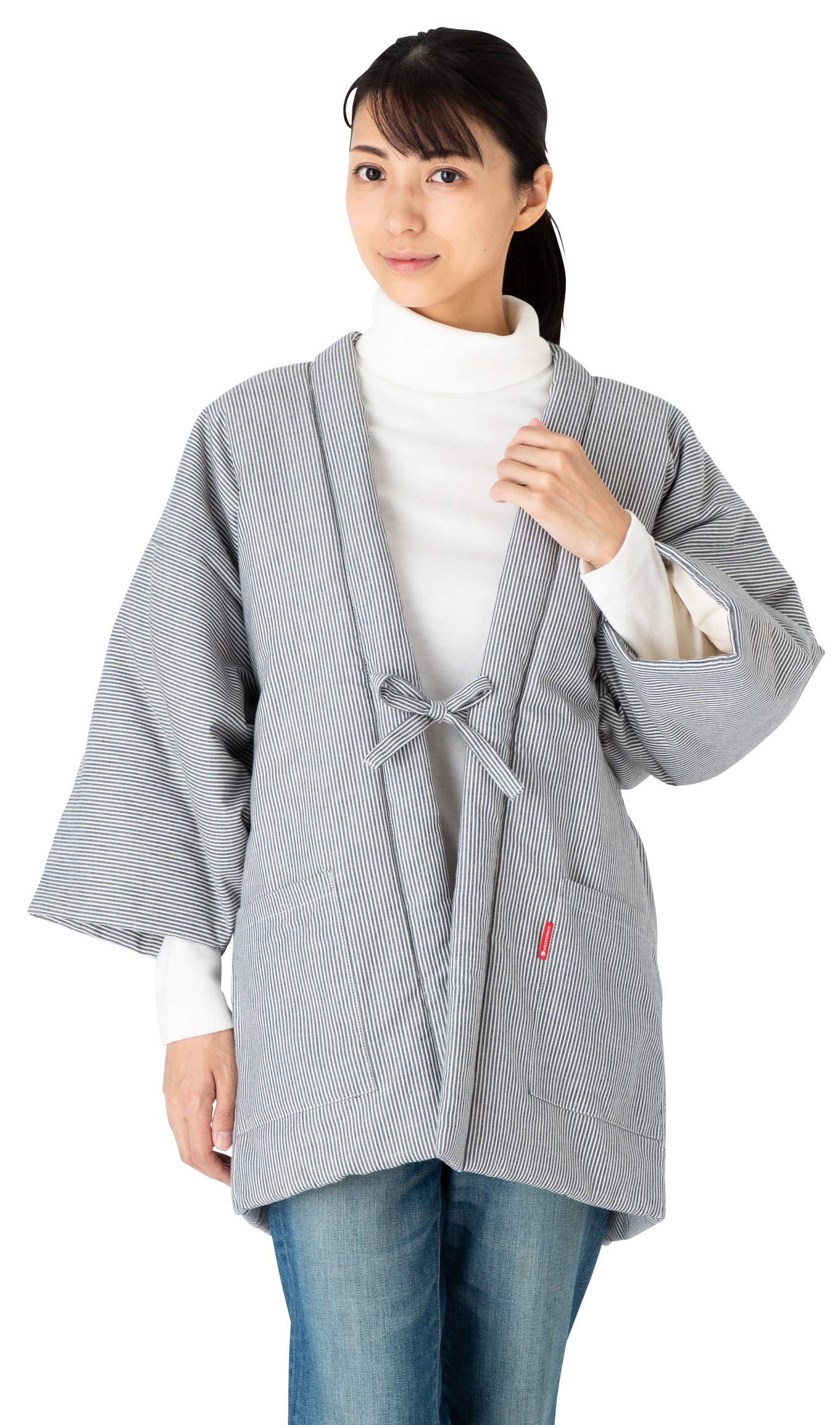 

Аутентичный Хантен Чанчанко и Дотера Обновление размера Watanosato Сделано в Куруме с узором гикори (Хантен), (Чанчанко), (Дотера) Женский (Свободно (M-L),