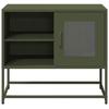 VidaXL TV Cabinet Olive Green 68x39x60.5 Cm Steel, TV Stand, TV Sideboard, Multimedia Cabinet, TV Bench, Hi-fi Cabinet, Center of 853390
