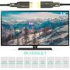 Industrietaugliches Glasfaser-Micro-HDMI zu HDMI 2.1 Kabel mit abnehmbarem Stecker, unterstützt 8K 60Hz & 4K 120Hz Ultra HD Übertragung für Player/PS5/HDTV