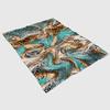 Deformed Leopard Print Blanket Reversible Flannel Throw for Quirky Style AllSeason Comfort Abstract Animal Gift
