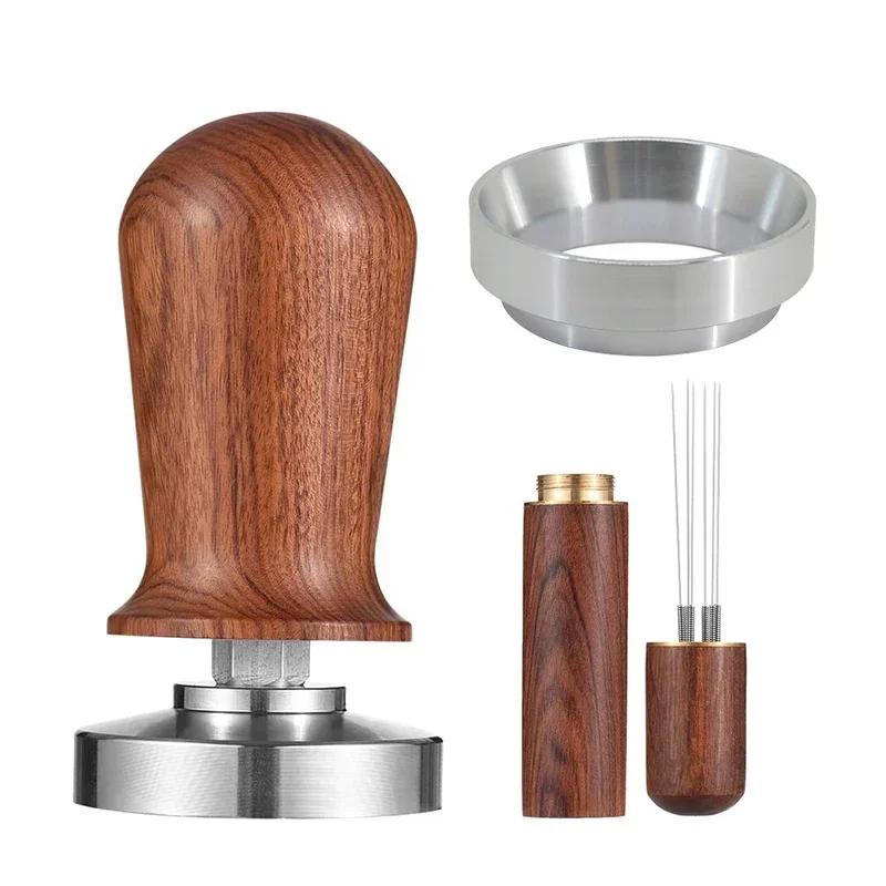 Coffee Tamper Spring Espresso Tamper 51mm 53mm 58mm Coffee Tampers and Coffee Stirrer Stainless Steel Tampers Coffee Accessories