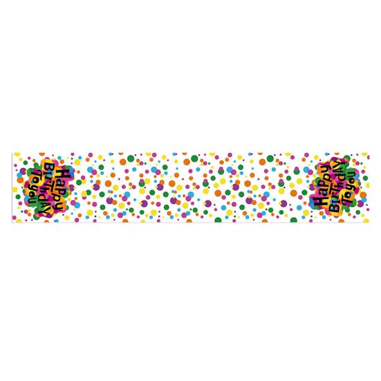 Tischläufer, waschbar, für mehr Tischatmosphäre, Oxford-Bankett, Happy Birthday, Party-Tuch, Heimdekoration