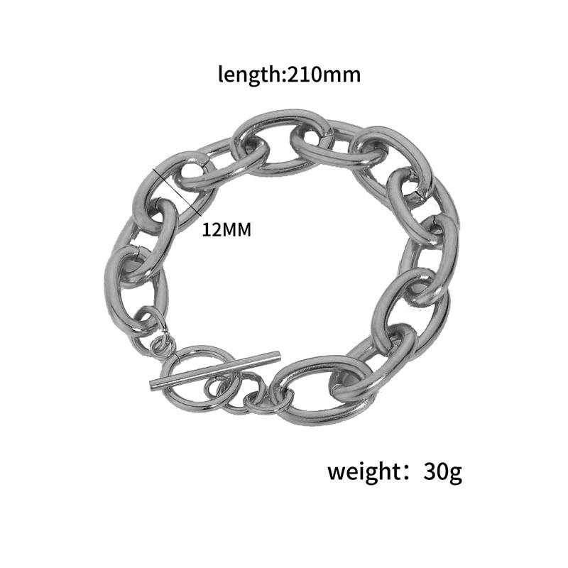 European And American Titanium Steel Bracelet Diy Bracelet 18k Gold Plated Non Fading Stainless Steel Chain Bracelet