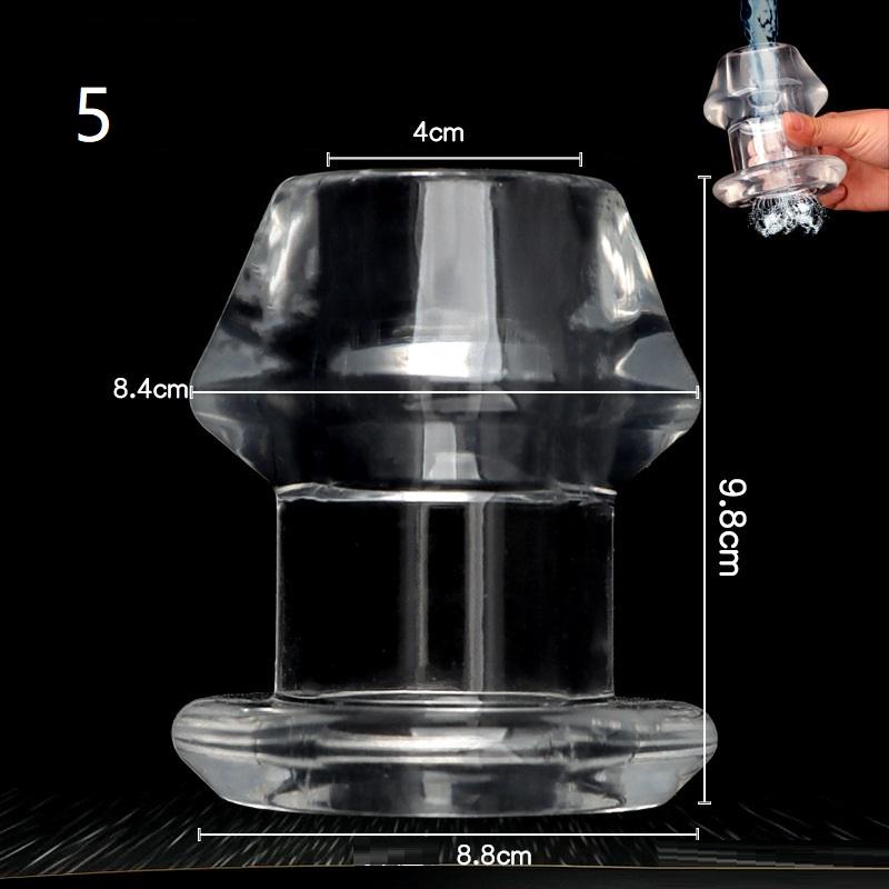 Hollow Vaginal Speculum Anal Plug Vaginal Dilator Tunnel Clear Enema Expansion Prostate Massager Sex Toys For Men Couple