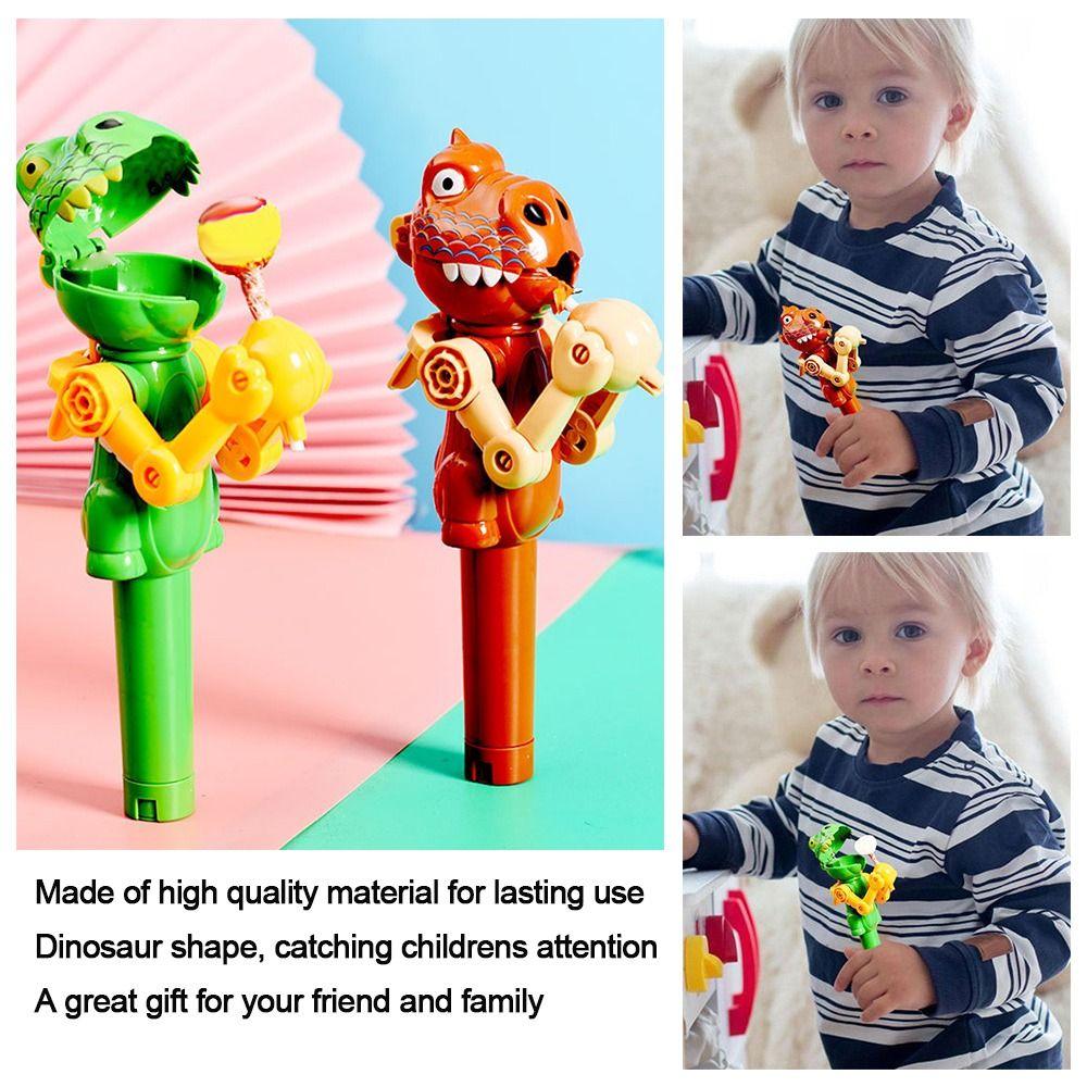 Toy For Children Christmas Gift Candy Storage Lollipop Robot Holder Dinosaur Shape Lollipops Case