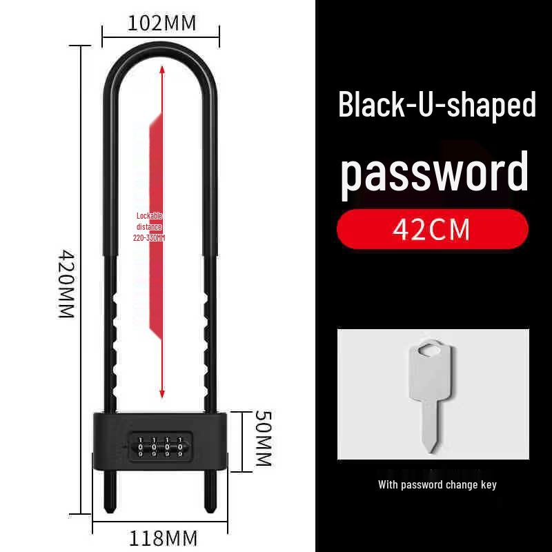 Multi-Purpose U-Lock Password Lock