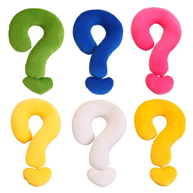 Soft and Comfortable Pillow Question Mark Pillow Cushion Plush Home Sofa Bedroom Sleep Cushion Cartoon Birthday Gift