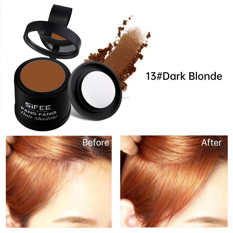 Hairline Powder Hair Root Cover Up Powder Waterproof Sweatproof Shadow Powder for Forehead 13#(10g)