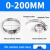 304 Stainless Steel Quick-Install Hose Clamp for Gas Pipes