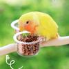 Bridge Feeding Cup Toy with Clip for Bird Parrots Parakeets Cockatiel Conure Pet Bird Feeder Cup Bowl