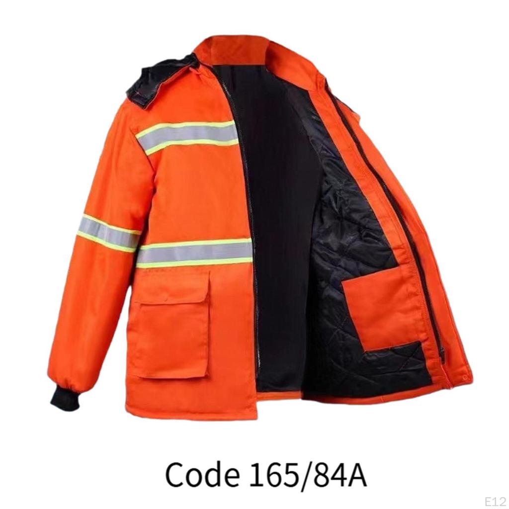 Safe Jacket for Men Women Insulated Hooded with Pockets and Zipper