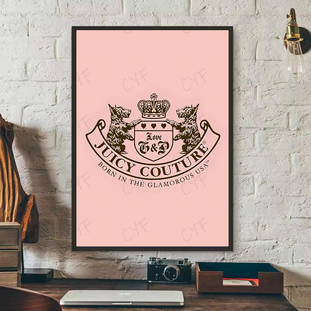 Mode Juicy Couture Poster HD 5D DIY Diamantmalerei Set Diamantstickerei Kreuzstich Heimdekoration Kunstmalerei