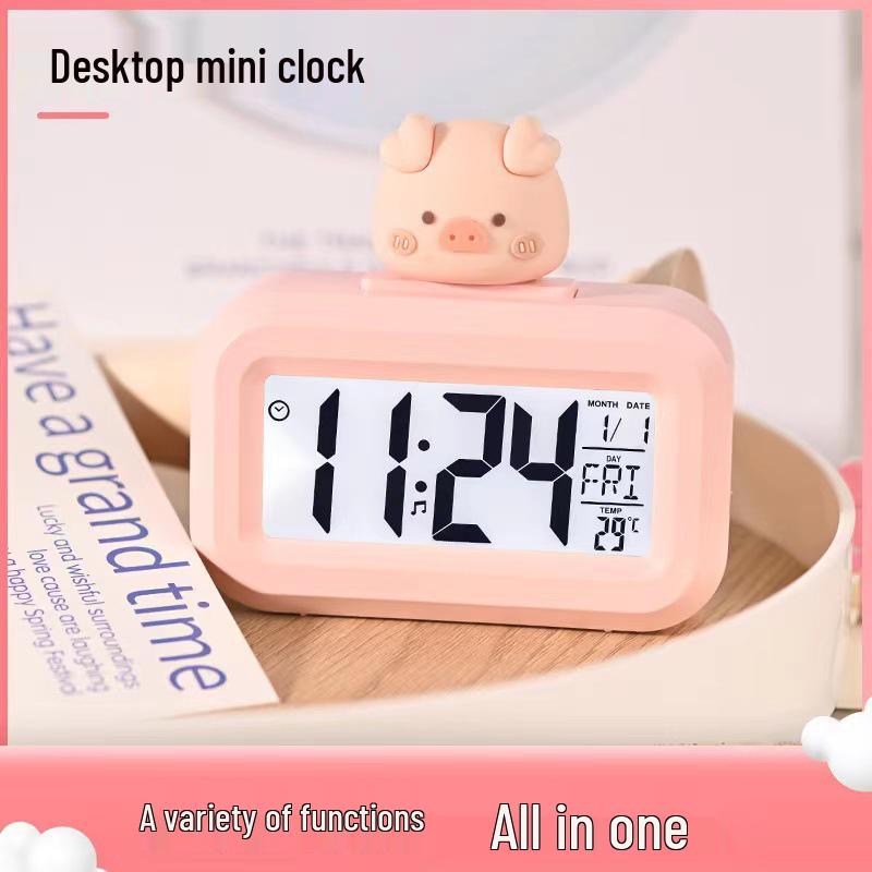 Compact Student Alarm Clock with Loud Alarm for Dorm or Desk