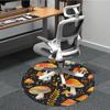 1pc Mushroom Pattern Chair Carpet for Office, Non Slip, Soft and Durable Office Rug