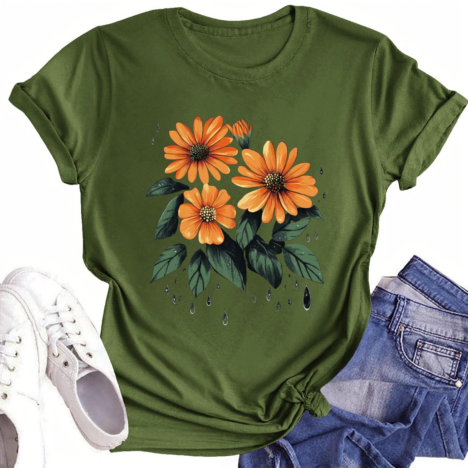 

Футболки для малышей, девочек и мальчиков, детские футболки с короткими рукавами и принтом для мальчиков и девочек 1-12 лет 100 армия зеленый