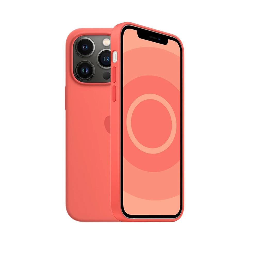 Apple Animation Magsafe Liquid Silicone Magnetic Case For iPhone 13 Pro Max pro Case Wireless Charging Drop Protect Cover