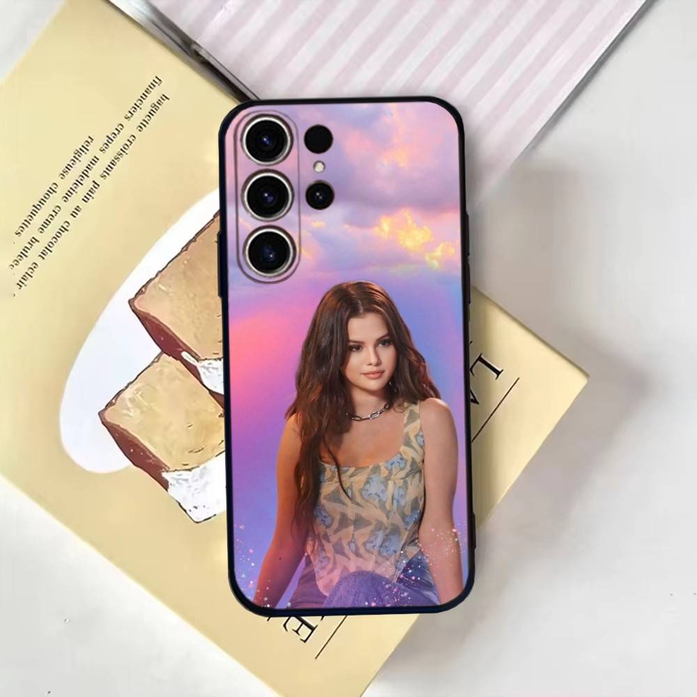 

Yinuoda Selena Gomez Phone Case For SamsungS25,24,21,22,23,30,Ultra,20,Plus,Fe,Lite,Note,10,9,Soft Black Cover Samsung S10