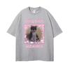 Funny Bring Back Asbestos Cute Cat Meme Graphic T-Shirt Unisex Style Retro Clothing T Shirt Men's Women Cotton Oversized T-shirt