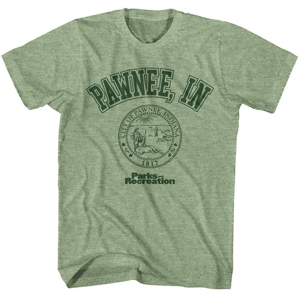 Parks and Recreation City of Pawnee Indiana Men T Shirt XXXXL