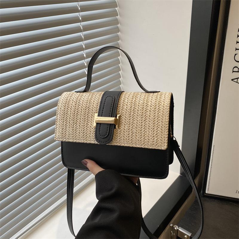 New Contrasting Colors, Fashionable Casual and Versatile Women's Handbags, High-quality Textured Shoulder Messenger Bags, Popular In Summer