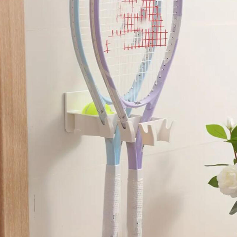 Racket Storage Rack Non Perforated Door Rear Rack Home Storage Hanging Shelf No Hole Hanging Shelf
